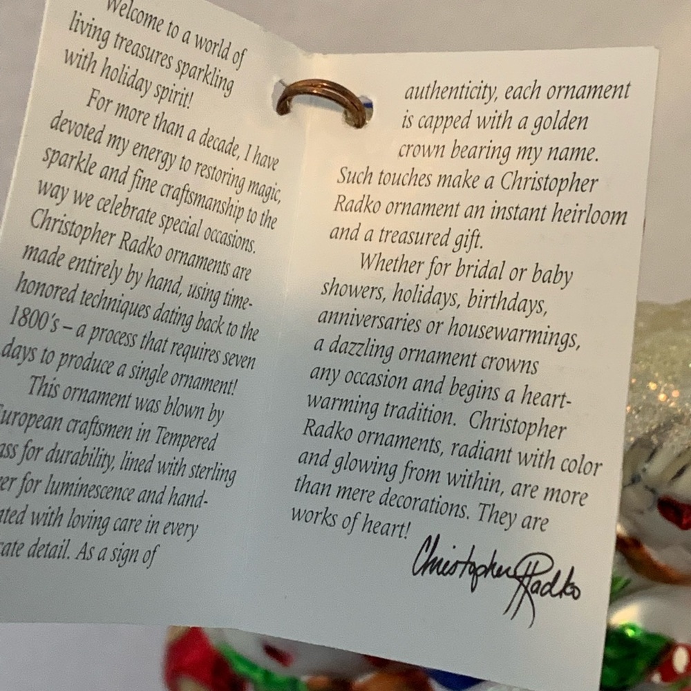 Christopher Radko Rocking Cracker Ornament - Picture 8 of 12